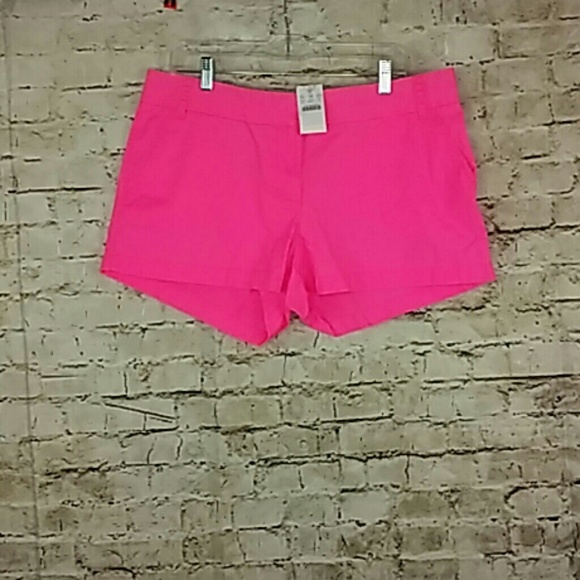 J. Crew Pants - J. Crew Chino Shorts Hot Pink Size 14